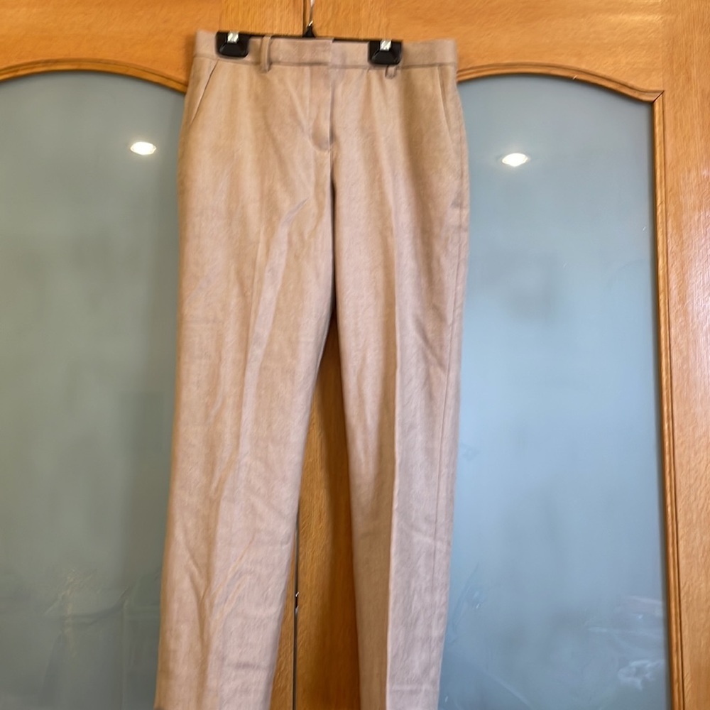 THEORY Light Camel Melange Pants. Size 0.